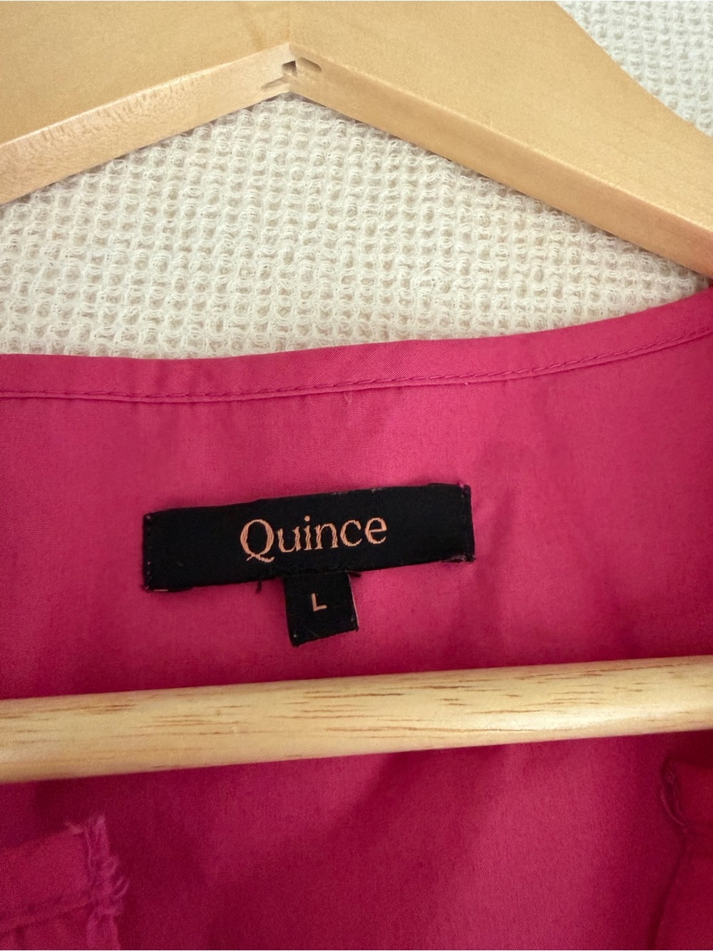 Quince 100% Organic Cotton Poplin Tiered Maxi Dress - Pink - Picture 10 of 11
